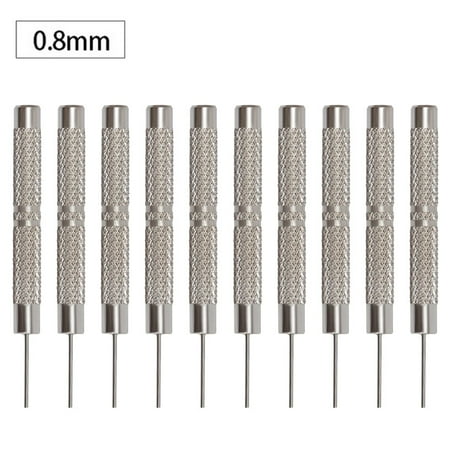 

Ruibeauty 10Pcs Watch Strap Bracelet Pin Remover Repair Tool Iron Pin Punches 0.7-1.0Mm