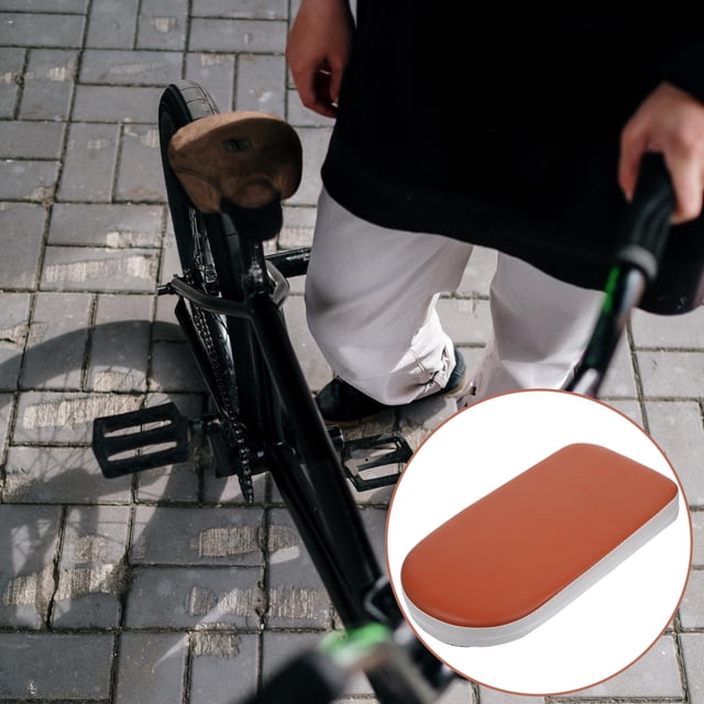 LOLIPPYY Bike Rack Behind Seat Rear Saddle with Non Slip and Thick Cushion for Bicycle Brown