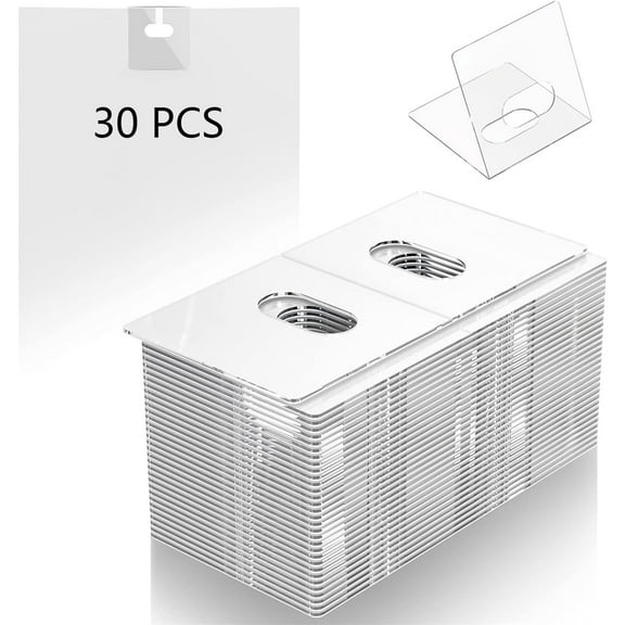 Tutuviw 30 Pcs Vertical Blind Repair Tabs, Self-Adhesive Vertical Blind Replacement Slats, Upgrade Window Blinds Repair Parts, Fold Design Shades Replacement Parts（1*2inch)