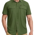 thumbnail image 1 of Dsseng Men‘S Summer Fishing Shirt Polyester Fabric Soft Sun Protection Comfortable Lightweight Quick Dry Breathable Multi-Kinetic Pocket Design Open Placket Single Breasted Outdoor Mounta, 1 of 7