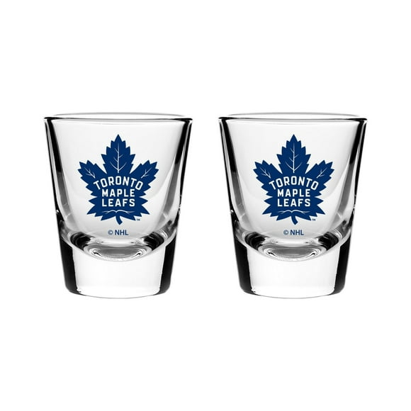 The Sports Vault 2PK Shot Glass Set Toronto Maple Leafs