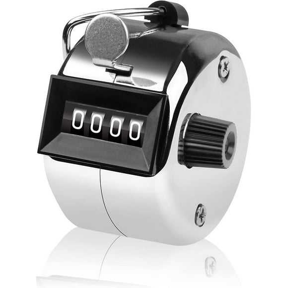 4-Digit Click Counter - Metal Manual Counter - Clicker for Counting, Marking Golf