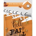 thumbnail image 4 of Fall Thanksgiving Shower Curtain Set ，Waterproof Fabric Shower Curtains Cute Squirrel Pumpkin Fall Leaves Orange Shower Curtains for Bathroom,Bathroom Decor 72"x78", 4 of 7