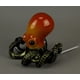 thumbnail image 3 of bronze resin octopus lamp coastal accent decor red orange nautical amber decorative desk art table lamp, 3 of 5