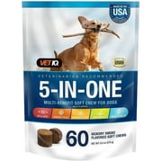 Sergeants VetIQ 5-in-One Multi-Benefit Soft Chews for Dogs [Dog, Health Aids] 60 count