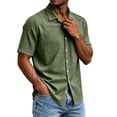 thumbnail image 4 of Guluxicc Men's Business Causal Shirts Button Down Classic Everyday Wear Short Sleeve Shirts for Summer Casual Outfits, 4 of 6