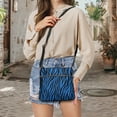 thumbnail image 5 of ZUXONGSY Blue Zebra Stripe Print Lightweight Crossbody Bags for Women Large Shoulder Purse Bag Multiple Pockets Bag Travel Bag with Adjustable Strap for Dating Shopping, 5 of 7