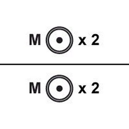 Double Shielded Competition Series - Metra Tsunami 701 SERIES - Audio cable - RCA x 2 (M) to RCA x 2 (M) - 20 ft - double shielded - gray