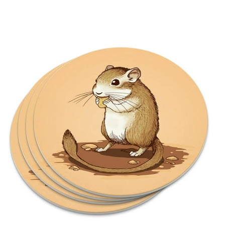 

Gerbil Cute Rodent Pet Novelty Coaster Set