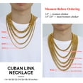 thumbnail image 5 of Suplight Mens Hip Hop Necklace 12mm Miami Unisex Curb Cuban Link Chain，316L Stainless Steel, 5 of 9