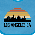 thumbnail image 4 of Inktastic Los Angeles California Skyline Retro Boys or Girls Baby Bib, 4 of 4