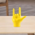 thumbnail image 1 of Love You Finger Gesture Estatua Estatuilla Rock On Hand Escultura coleccionable para exhibición de escritorio Sala de estar Dormitorio Estantería Amarillo Fernando estatua escultura, 1 of 8