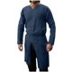 thumbnail image 1 of Blusas y camisas de manga larga con cuello en V para hombre, blusa informal de manga larga con botones y cuello vuelto, blusa de poliéster para hombre, 1 of 6