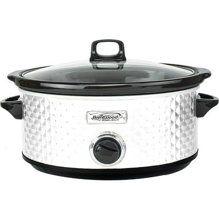 Brentwood Select 7 Quart Slow Cooker in White
