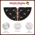 thumbnail image 3 of Daiia Mallards And Snowflakes Drawing Merry Christmas Tree Skirt , Xmas Large Lace-up Tree Skirt, Santa Snowflakes Rustic Home Decorations New Year Party Farmhouse Decor-36", 3 of 6