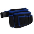 thumbnail image 3 of Tool Waist Belt, Multi Pockets Adjustable Electrical Tool Bag Portable  For Maintenance Work Blue Edge, 3 of 8