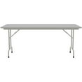 thumbnail image 3 of UrbanPro 36"W x 72"D Contemporary Metal & Wood Folding Table in Gray Granite, 3 of 8
