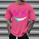 thumbnail image 2 of Camisetas de Cuello de la Tripulación de los Hombres de Poliéster Impreso en Seco Rápido, Cuello Redondo de Corte 3D para Gimnasio, Carrera, Ciclismo Y Ocasional, 2 of 4