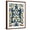 Brown Frame, variant on Art.com Ocean Ikat III Stretched Canvas Print Wall Art by Chariklia Zarris, 24" x 32"