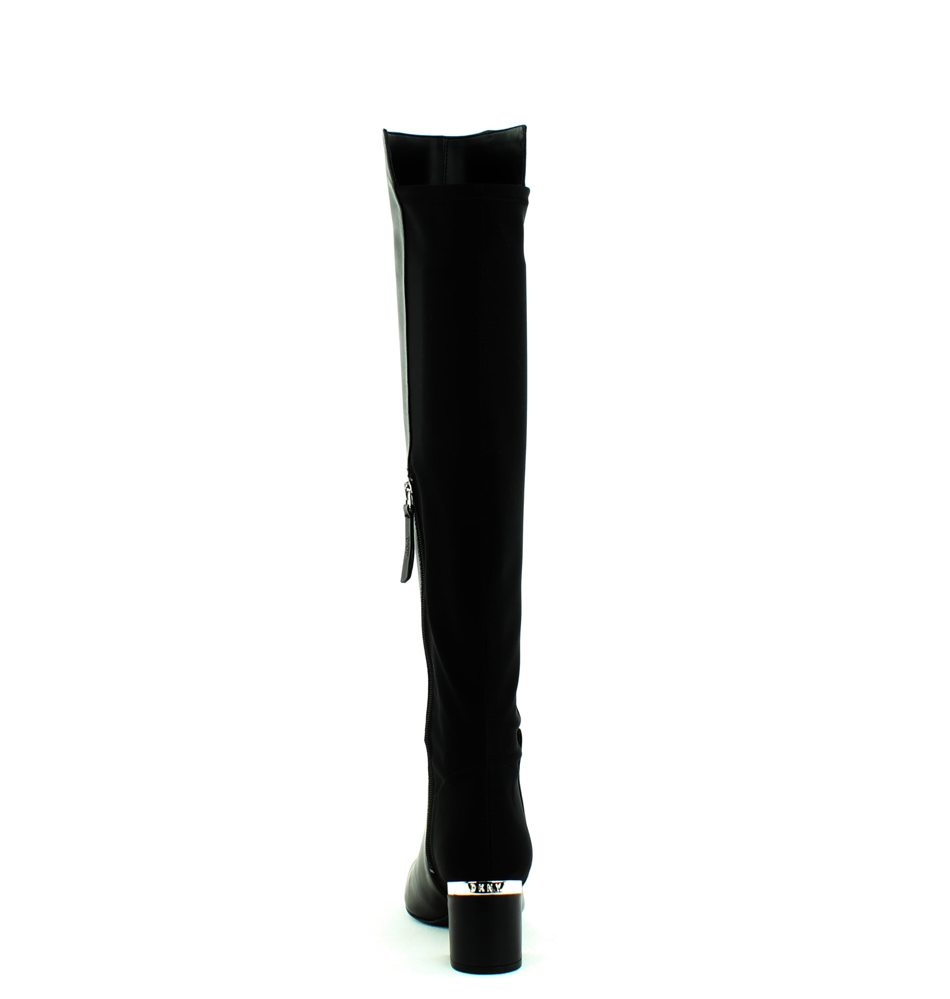 DKNY Womens Cora Almond Toe Knee High Fashion Boots Black Suede Size 7.5 Walmart