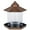 Bronze, variant on Panorama Wild Bird Feeder Squirrel Proof Hexagon Shaped with Roof Hanging Feeder Outdoor Yard Decoration, Bronze