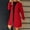 Red, variant on AOIROE Casual Notch Lapel Single-Breasted Peacoat,Single Breasted Trench Coats for Women,Trench Coat Women,Mid Length Coats for Women,Fall Coats,Trench Coat Women Long,Women's Winter Wool Coat,L