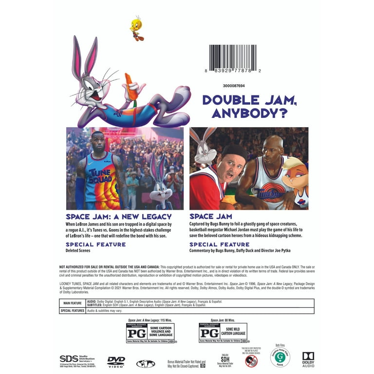 Space Jam / Space Jam: A New Legacy (Walmart Exclusive) (DVD