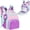 Pink & Purple, variant on Feeding Pump Backpack Compatible with Kangaroo Joey/EnteraLite Infinity, Enteral Feeding Tube Bag Backpack for 500ml Bag, G Tube, J Tube or GJ Tube, Pink&Purple, Bag Only