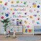 thumbnail image 4 of Calcomanías de pared para niños Calcomanías para el aula Citas inspiradoras coloridas Calcomanías de pared Etiqueta motivacional Salpicaduras Calcomanías de pared con huellas de manos, 4 of 5