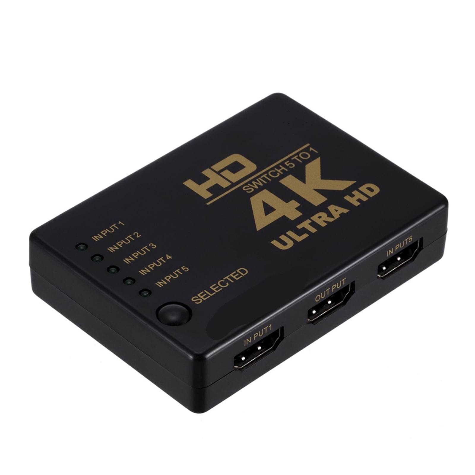 Compatible Switcher 4K HD 1080P 5 Port HD KVM Switch Selector Splitter with Hub IR Remote Controller ,High Image Resolution