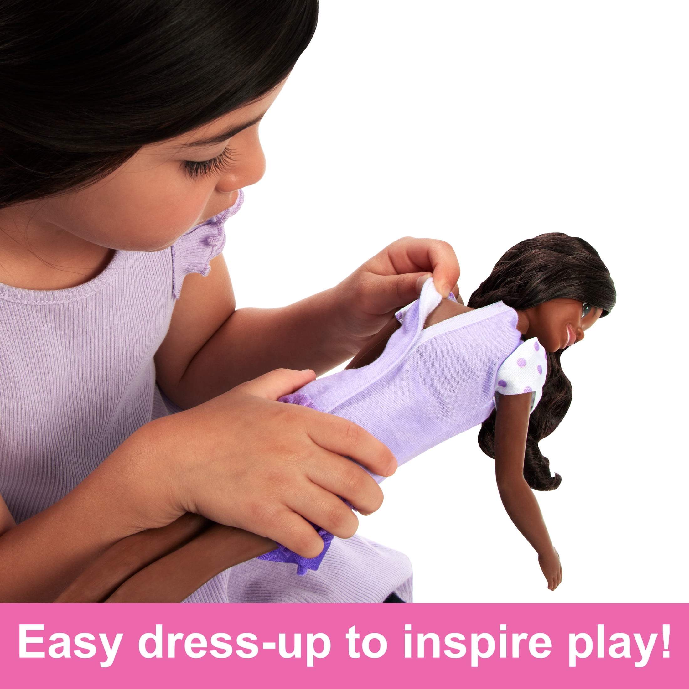 My First Barbie "Brooklyn" Preschool Doll with Soft Posable Body, Poodle & Accessories, 13.5-inch