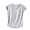 Gray, variant on Hvogkswy Plus Size Pajamas for Women Solid V Neck Short Sleeve Sleepwear T-Shirt Thin Breathable Loose Casual Home Tops