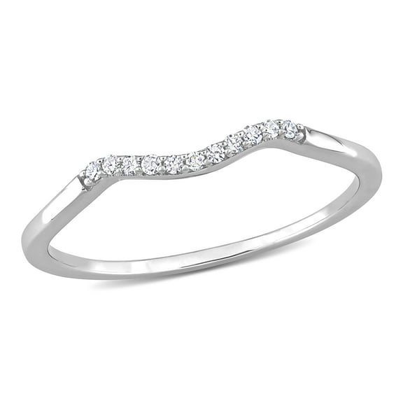 Everly Women's Diamond 10k White Gold Wedding Ring