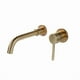 thumbnail image 1 of Brass Bathroom Sink Faucet, Wall Mounted, Brushed Gold, 1 of 5
