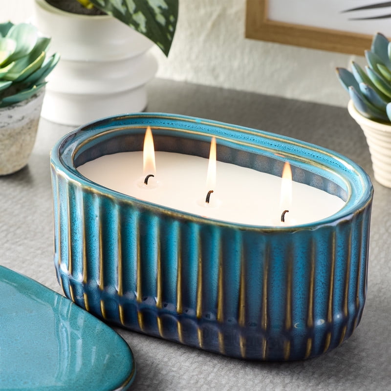 Better Homes & Gardens Outdoor Citronella Candle- 20 oz Scented Candle | Repels Mosquitoes | Triple Wick | Up to 40 Hours Burn Time