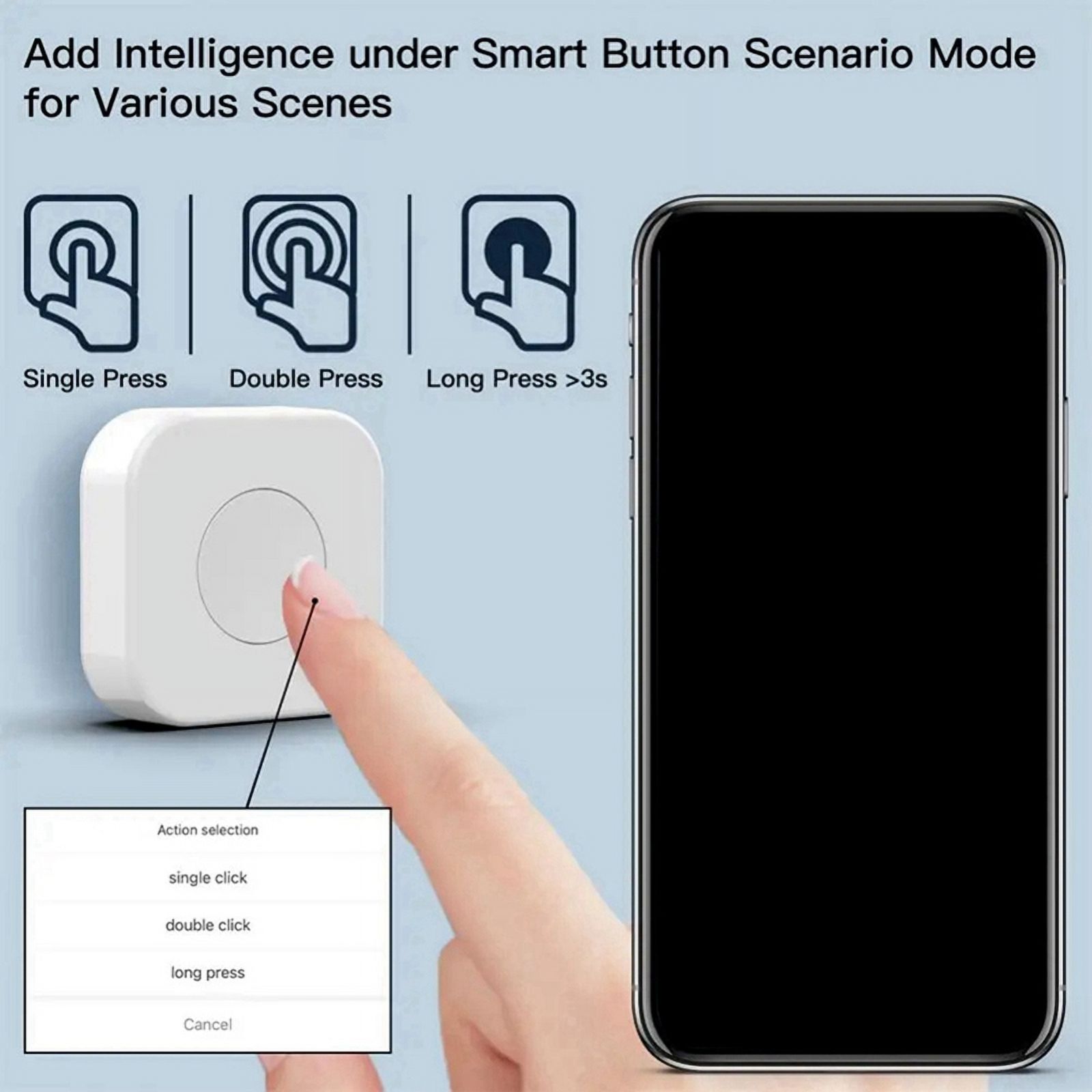 4X Tuya Zigbee Button Smart Scene Switch Intelligent Linkage Wireless Switch Automation Work with Smart Life