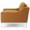 thumbnail image 3 of Contemporary Modern Urban Designer Living Room Lounge Club Lobby Armchair Accent Chair, Leather, Tan Brown, 3 of 8