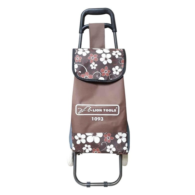 Carrito Para Mandado Multiusos Plegable Lion Tools 1093 con Bolsa Café
