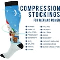 thumbnail image 4 of GZHJMY Merry Christmas Cute Santa Compression Socks for Women Men, Knee High Stockings for Athletic Sports,Running,Travel (20-30mmHg), 4 of 7