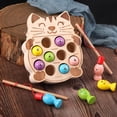 thumbnail image 2 of De Pesca De Con Peces De Gato Magnéticos Para Niñas De 3 O Más, Juguetes De Reconocimiento De Color Para Centro Salvador Juego de juguetes de pesca para niños, 2 of 8