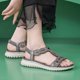 thumbnail image 4 of MKLEKYY Sandalias Cómodas de Verano para Mujer, Ligeras, deportivas, Cómodas, Con Banda de Goma, Talla Grande, 4 of 4