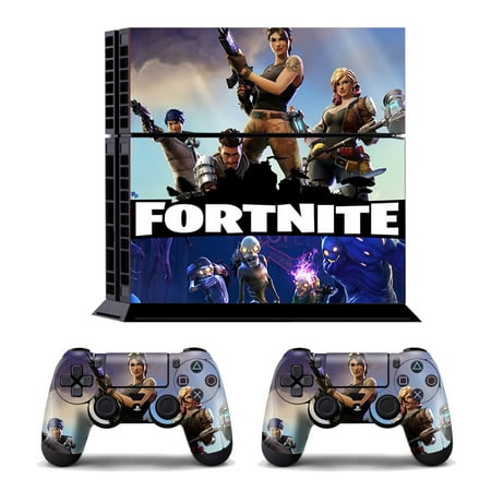 GameXcel Vinyl Decal Protective Skin Cover Sticker for Sony PS4 Console and 2 Dualshock Controllers -Fornite