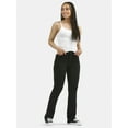 thumbnail image 2 of No Boundaries Mid Rise Bootcut Jeans, 32” Inseam, 1 or 2-Pack, Women’s, 2 of 7