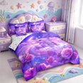thumbnail image 2 of Manfei Salamander Pattern 7 Pieces Full Size Bedding Sets,Colorful Axolotl Full Size Bed in a Bag,Colorful Stars Reversible, 2 of 7