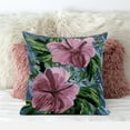 thumbnail image 3 of Hawaii Floral Duo Throw Pillow with Removable Cover in Pink Green Gray 20x20, 3 of 7