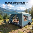 thumbnail image 6 of HOTEEL 10 Person Camping Tent Family Tents, Instant Cabin Tents, Family Cabin Multi Room Pop Up Tents Car Camping for Parties, Music Festival Tent, Big, Easy Up, Included Storage Pockets, Blue, 6 of 9