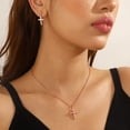 thumbnail image 2 of Ydou 14K Gold Plated Cross Necklace and Earring Set for Women - Cubic Zirconia Faith Jewelry Sets with Cross Pendant Stud Earrings for Women Mom Birthday Aniversary Gift, 2 of 9
