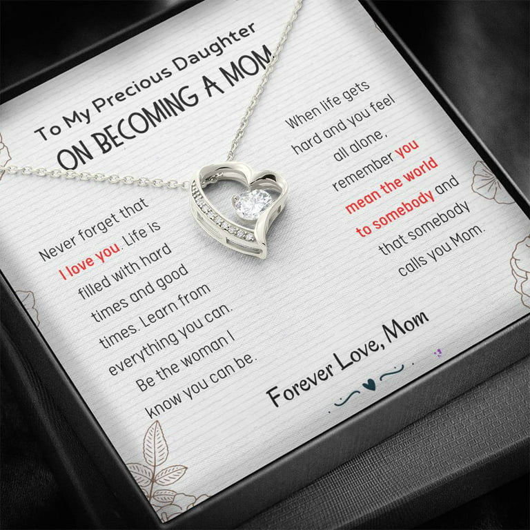 Bonus Mom Christmas Gift - Forever Love Necklace, Gift For Mom, Mom  Christmas Gift, Gift From Daughter, Mom Gift, Necklace For Mom, Christmas  Gifts