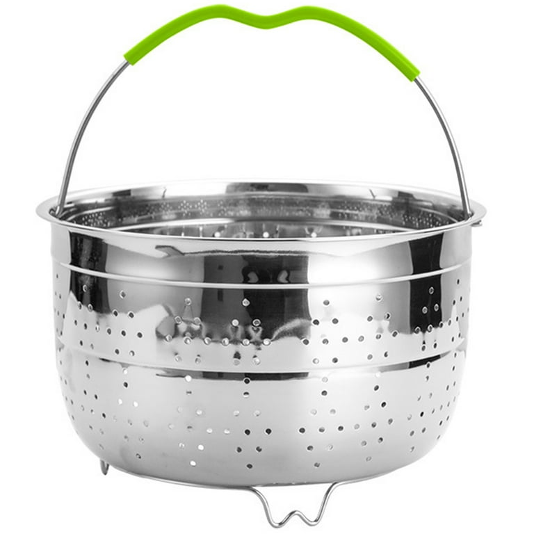Frcolor Stainless Steel Steamer Basket Vegetable Steamer Basket Metal  Draining Basket Reusable Washing Basket 