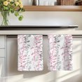 thumbnail image 7 of Pink Grey Botanical Kitchen Towels Set of 4, Spring Floral Summer Farmhouse Absorbent Dish Towels for Kitchen, Microfiber Hand Towel, Quick Drying Tea Towel for Cleaning Decorative Dishcloths, 7 of 7